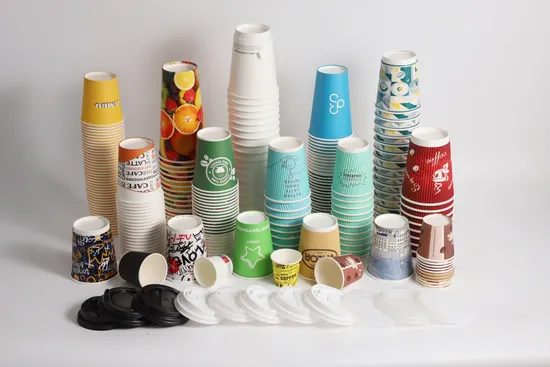 Biodegradable Paper Cup Cheap Disposable 8oz Hot Drinking Paper Coffee Cup 