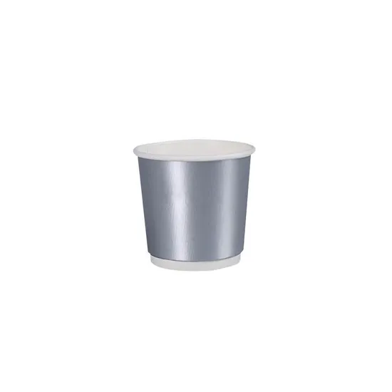 Organic Paper Cups Wholesale Hot Sale Factory Custom 4oz Silver Small Disposable Cardboard Cup Paper 