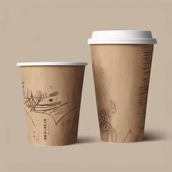 Single Wall Paper Cup Logo Printed Disposable Paper Coffee Cups 