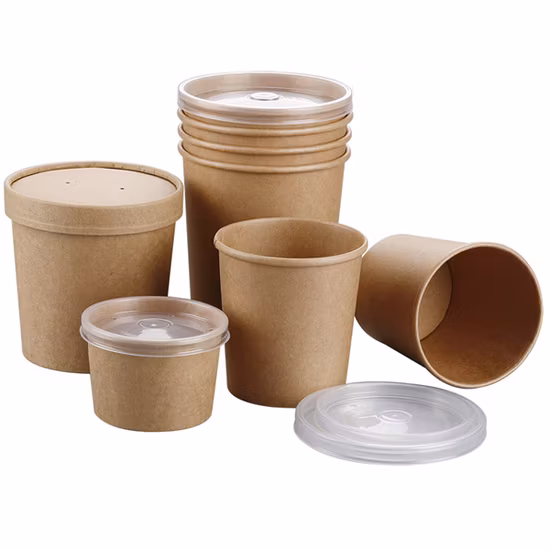 Custom Ice Cream Packaging Cup Ice Cream Container Paper Bowls for Ice Cream